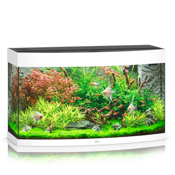 Juwel Vision 180 białe HeliaLux Spectrum akwarium z szafką