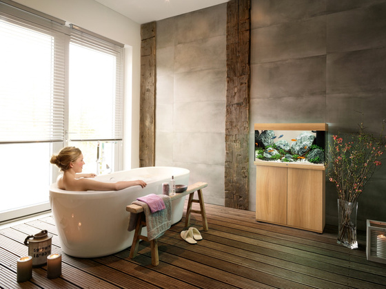 Akwarium Juwel Rio 125 jasne drewno (dąb) HeliaLux Spectrum