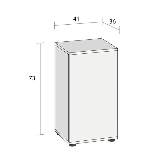 Szafka Juwel SBX Vio Cube 54 czarna