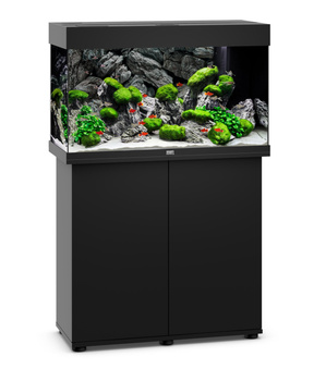Juwel Rio 125 LED czarne akwarium z szafką