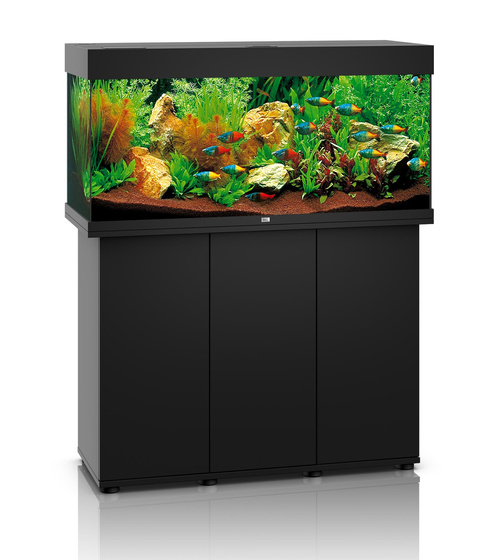 Akwarium Juwel Rio 180 czarne HeliaLux Spectrum