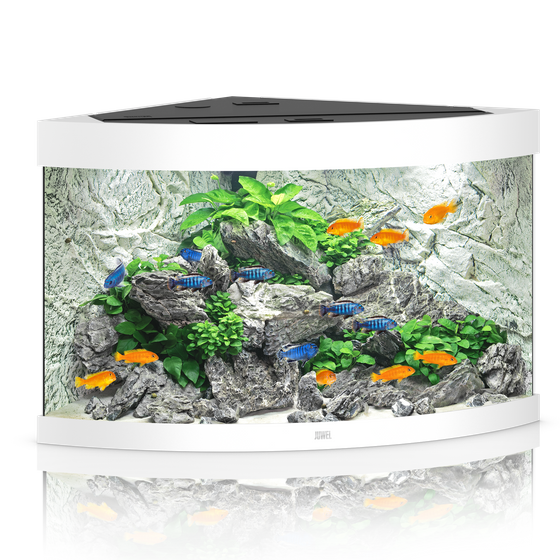 Juwel Trigon 190 białe HeliaLux Spectrum akwarium z szafką