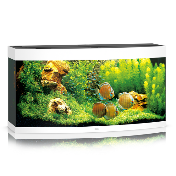 Juwel Vision 260 LED białe akwarium z szafką