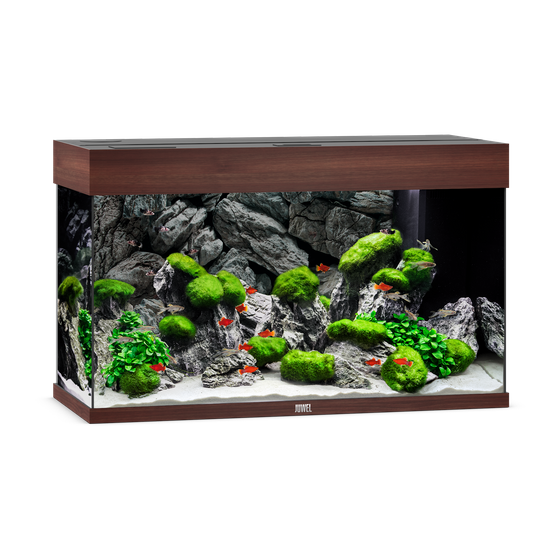 Akwarium Juwel Rio 125 ciemne drewno HeliaLux Spectrum