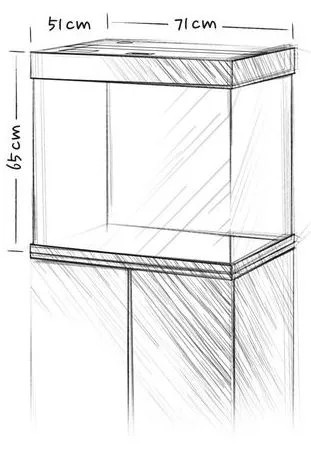 Juwel Lido 200 czarne HeliaLux Spectrum akwarium z szafką