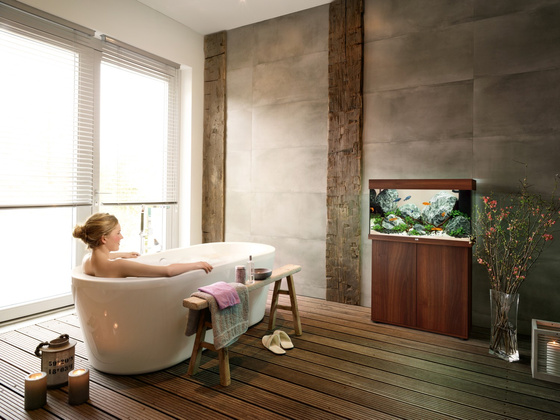 Akwarium Juwel Rio 125 ciemne drewno HeliaLux Spectrum