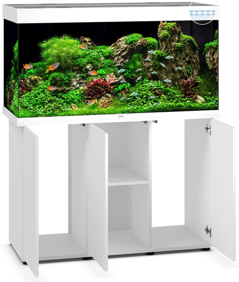 Juwel Rio 350 LED białe akwarium z szafką