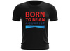 T-shirt męski BORN TO BE AN AQUARIST S czarny