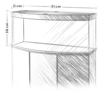 Akwarium Juwel Vision 450 LED jasne drewno (dąb)