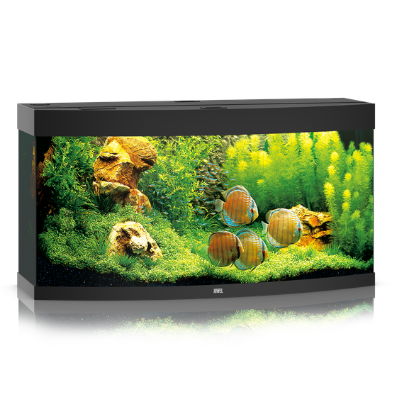 Juwel Vision 260 LED czarne akwarium z szafką