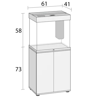 Juwel Lido 120 białe HeliaLux Spectrum akwarium z szafką