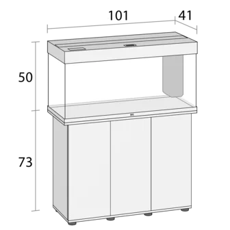 Akwarium Juwel Rio 180 LED białe (2x belka)
