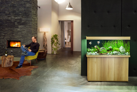 Akwarium Juwel Rio 350 jasne drewno (dąb) HeliaLux Spectrum