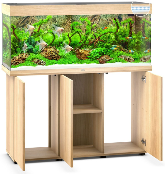 Juwel Rio 240 LED jasne drewno (dąb) (2x belka) akwarium z szafką