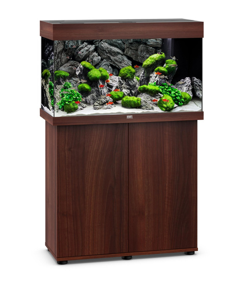 Akwarium Juwel Rio 125 ciemne drewno HeliaLux Spectrum