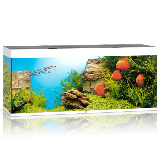 Juwel Rio 450 białe HeliaLux Spectrum akwarium z szafką