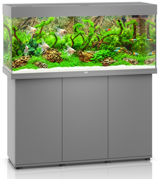 Juwel Rio 240 LED szare akwarium z szafką